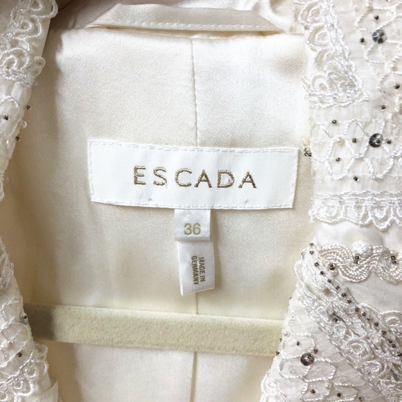 Escada Embroidered Blazer Jacket with Long Sleeves - Picture 8 of 8